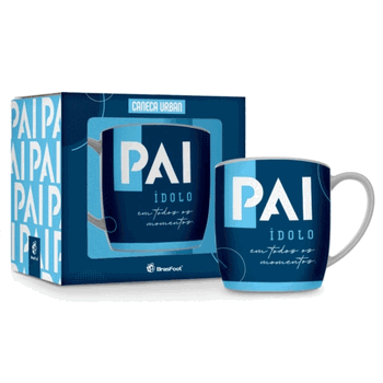 10702 CANECA PORCELANA URBAN 360ML PAI IDOLO
