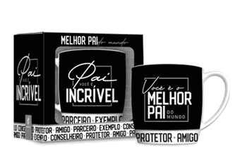 10700 CANECA PORCELANA URBAN 360ML PAI INCRIVEL