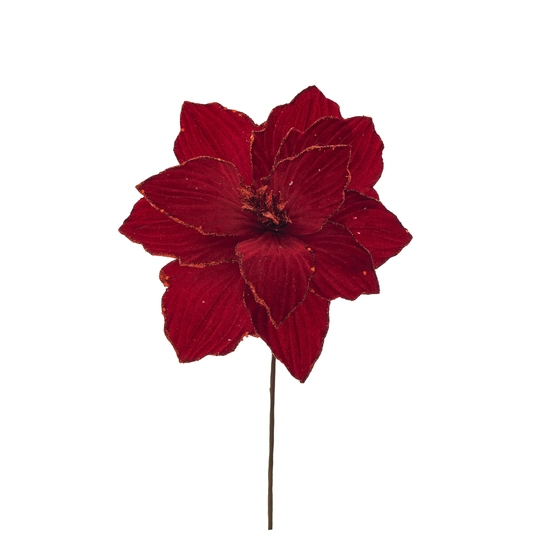 30541 HASTE FLORAL POINSETTIA  26CM