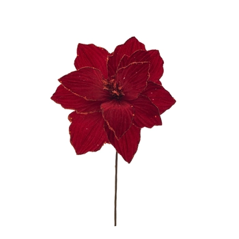 30541 HASTE FLORAL POINSETTIA  26CM