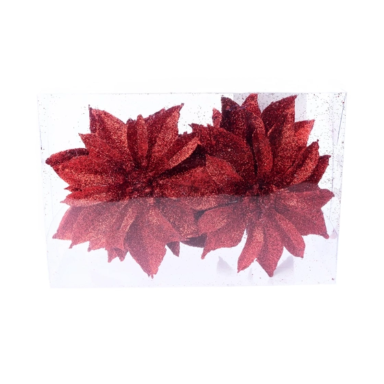 15451VM ENFEITE FLOR NATAL 10CM