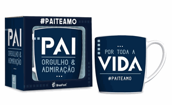 10701 CANECA PORCELANA URBAN 360ML PAI TE AMO