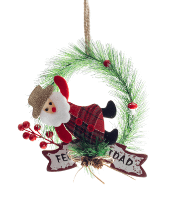 15492 GUIRLANDA PAPAI NOEL 20CM