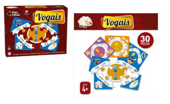 2895 BRINCAR DE APRENDER VOGAIS - 30 PÇS