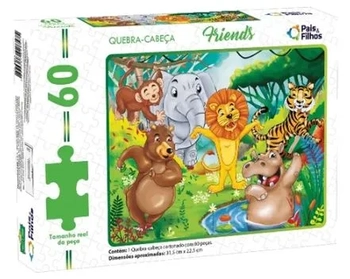 2971 Q. CABEÇA FRIENDS - 60 PÇS