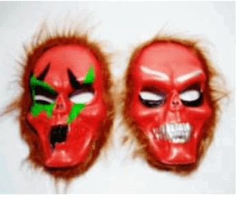 13322 MASCARA CAVEIRA C/CABELO HALLOWEEN