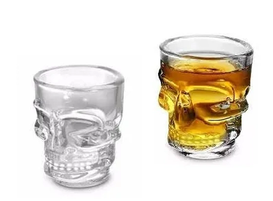 KL-WS300 CANECA CAVEIRA TRANSPARENTE 300ML