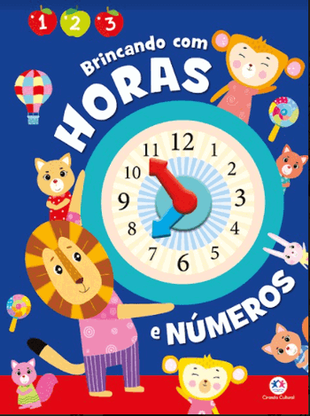 01945 LIVRO + RELOGIO BRINCANDO COM HORAS E NUMEROS