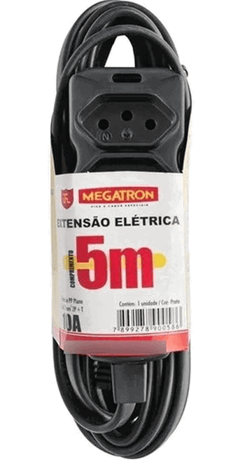 87 EXTENSAO PP PLANO 3X0,75X5,0M ATE 220V-PR
