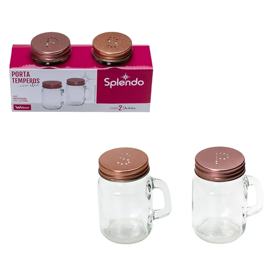 5900 POTE ORGANIZADOR C/ALCA 2PCS TAMPA ROSE