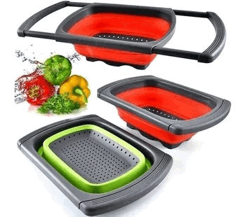 6948 ESCORREDOR DE SILICONE QUADRADO RETRATIL C/ALCA