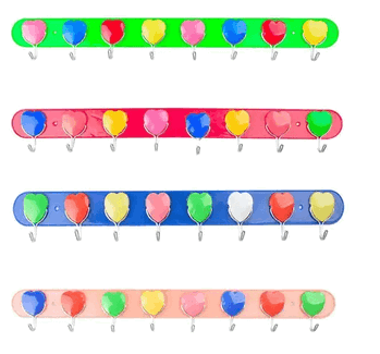 7075 GANCHO TIPO REGUA PLASTICO/METAL 4X44CM