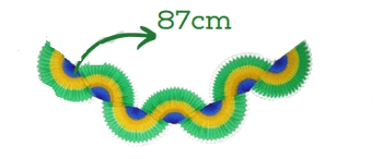 7 ENFEITE GUIRLANDA 87CM