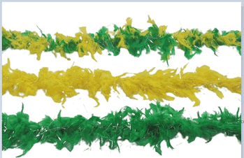 CP970 MARABU PENA GROSSO PCT C/10 VERDE/AMARELO/MESCLADO