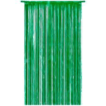 MOD-647 CORTINA EM PAPEL METALIZADO - VERDE ( 2 M X 1 M)