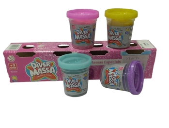 8123 KIT MASSINHA C/GLITTER C/4