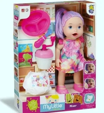 8167 BONECA MY LITTLE COLLECTION MEXER BRANCA