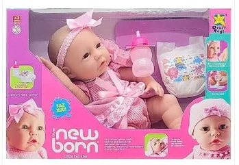 8212 BONECA DIVER NEW BORN-LITTLE FAZ XIXI-BODY CURTO