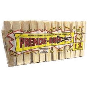 AR100 PRENDEDOR GIGANTE MADEIRA C/12