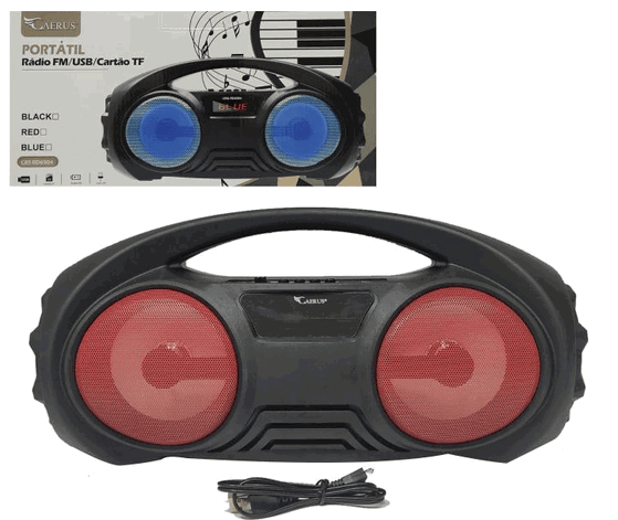 CRS-RD6504 RADIO RECARREGAVEL 5W BIVOLT C/LUZ