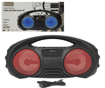 CRS-RD6504 RADIO RECARREGAVEL 5W BIVOLT C/LUZ