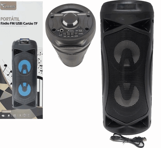 CRS-RD6500 RADIO RECARREGAVEL 10W BIVOLT C/LUZ