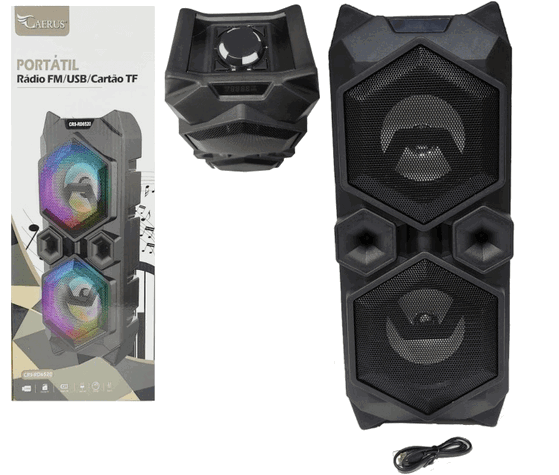 CRS-RD6520  RADIO RECARREGAVEL 10W BIVOLT C/LUZ