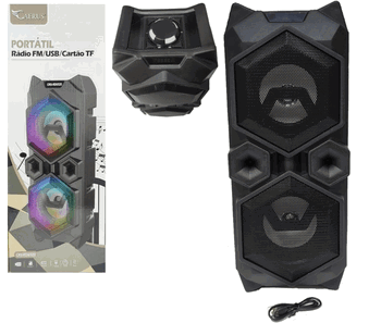 CRS-RD6520  RADIO RECARREGAVEL 10W BIVOLT C/LUZ