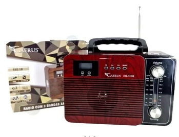 CRS-117BR RADIO RECARREGAVEL 5W BIVOLT C/RELOGIO