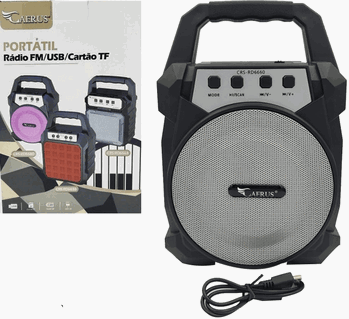 CRS-RD6660 RADIO RECARREGAVEL 8W BIVOLT C/LUZ