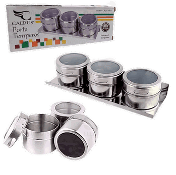 CRS-1016 POTE DE INOX P/ CONDIMENTOS