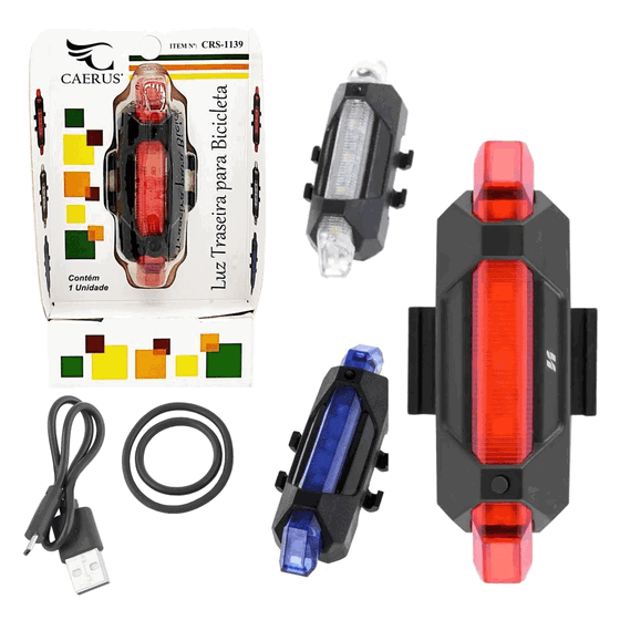 CRS-1139 LANTERNA DE SEGURANCA P/ BICICLETA A PILHA