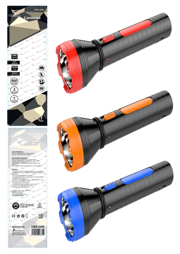CRS-3209 LANTERNA MANUAL RECARREGAVEL