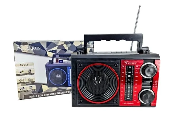 CRS-2844BR  RADIO RECARREGAVEL 5W BIVOLT