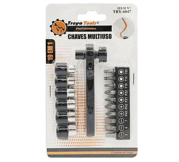 TRY-6047 CONJUNTO DE CHAVES INTERCAMBIAVEIS C/ 17 PCS