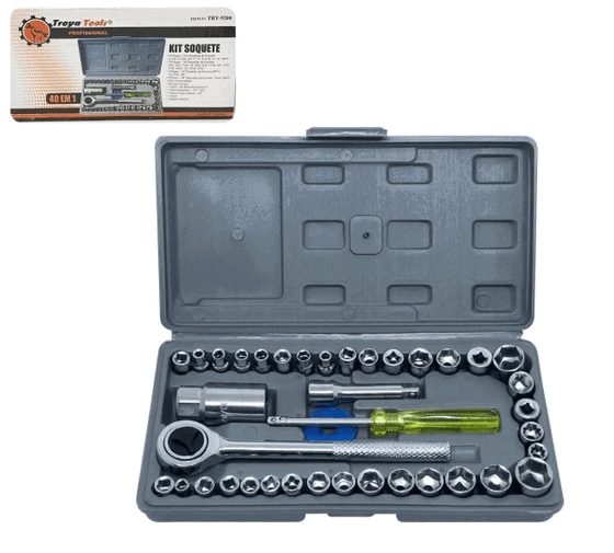 TRY-9200 CONJUNTO DE CHAVES INTERCAMBIAVEIS C/ 40 PCS