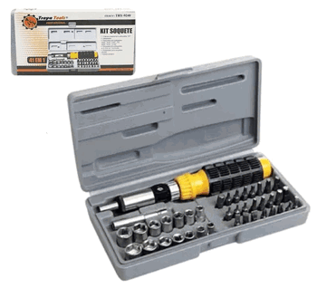 TRY-9240 CONJUNTO DE CHAVES INTERCAMBIAVEIS C/ 41 PCS