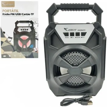 CRS-RD6472 RADIO RECARREGAVEL 5W BIVOLT C/LUZ