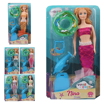 CO8422893 BONECA NINA SEREIA C/ACESSORIOS