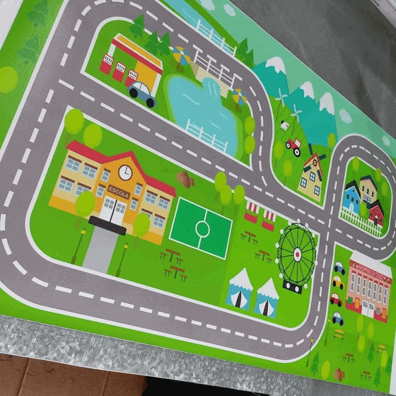 7483 PASSADEIRA AQUARELA INFANTIL 46X95CM