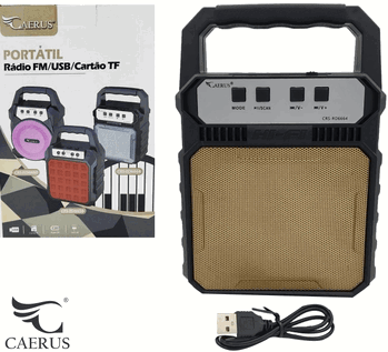 CRS-RD6664 RADIO RECARREGAVEL 8W BIVOLT C/LUZ