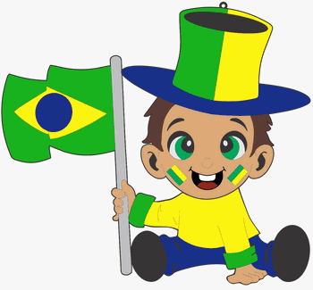 BMOB BEBE MORENO COM BANDEIRA EM EVA