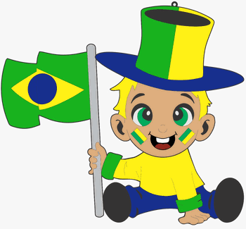 BLOB BEBE LOIRINHO COM BANDEIRA EM EVA