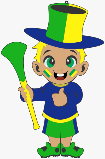 MLOV MENINO LOIRINHO COM VUVUZELA EM EVA