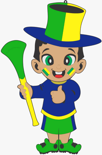 MJV MENINO JAPONES COM VUVUZELA EM EVA