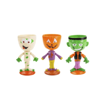 H098 COPO COLORIDO DIA DAS BRUXAS 17X8CM