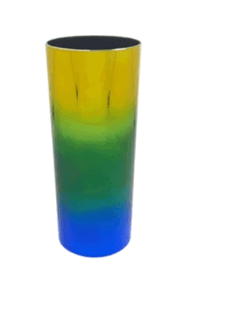 COPO LONG DRINK METALIZADO BRASIL 330ML