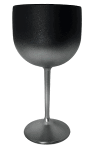 TACA GIN DEGRADE PRETO FOSCO/PRATA