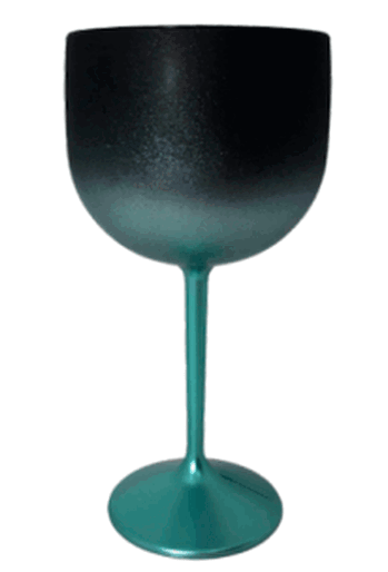 TACA GIN DEGRADE PRETO FOSCO/VERDE TIFFANY