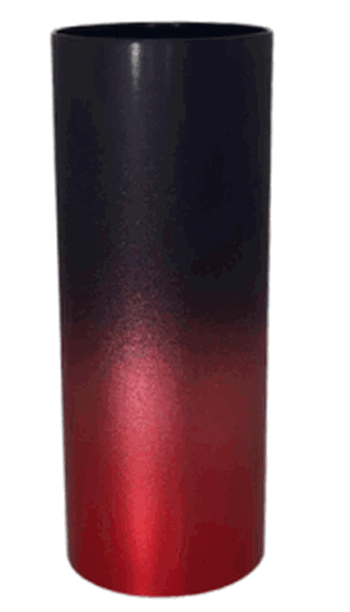 COPO LONG DRINK DEGRADE PRETO FOSCO/VERMELHO